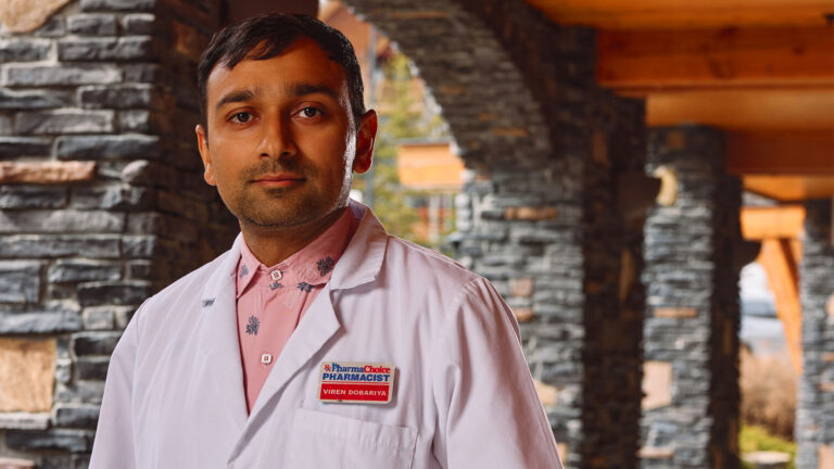 Portrait of pharmacist Viren Dobariya