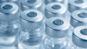 Closeup of vials